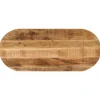 vidaXL Matbord>Bordsskiva 120x50x3,8 cm oval massivt grovt mangoträ