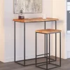 vidaXL Matgrupper>Bordsskiva 60x40x2,5 cm rektangulär massiv akacia rustik kant