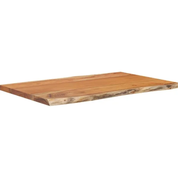 vidaXL Matgrupper>Bordsskiva 60x40x2,5 cm rektangulär massiv akacia rustik kant
