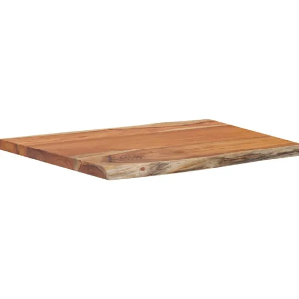 vidaXL Matgrupper>Bordsskiva 70x60x2,5 cm rektangulär massiv akacia rustik kant