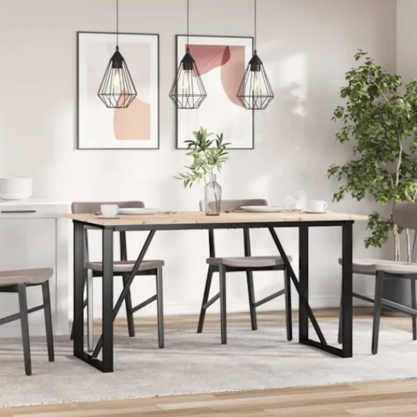vidaXL Matbord>Bordsskivor 3 st 80x47x1,7 cm rektangulär massiv furu