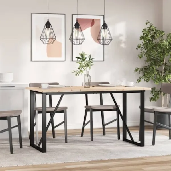 vidaXL Matbord>Bordsskivor 3 st 80x47x2,5 cm rektangulär massiv furu