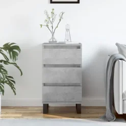 vidaXL Byråer>Byrå betonggrå 40x35x70 cm konstruerat trä