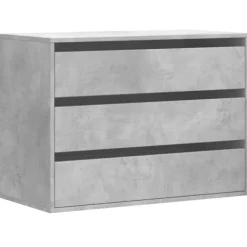 vidaXL Byråer>Byrå betonggrå 80x41x58 cm konstruerat trä