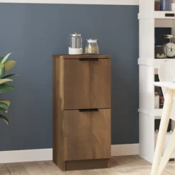 vidaXL Byråer>Byrå brun ek 30x30x70 cm konstruerat trä