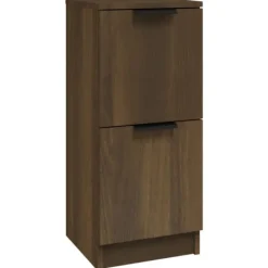 vidaXL Byråer>Byrå brun ek 30x30x70 cm konstruerat trä