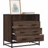 vidaXL Byråer>Byrå brun ek 70x41x70 cm konstruerat trä