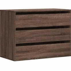 vidaXL Byråer>Byrå brun ek 80x41x58 cm konstruerat trä
