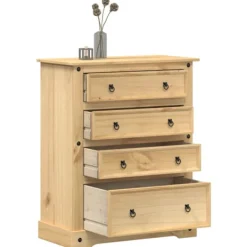 vidaXL Byråer>Byrå Corona 92x48x120 cm massiv furu