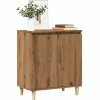 vidaXL Skåp>Byrå ek 60x35x70 cm konstruerat trä