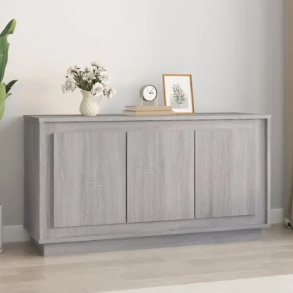 vidaXL Sideboards>Byrå grå sonoma 102x35x55 cm konstruerat trä