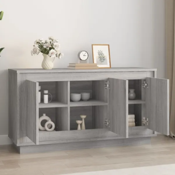 vidaXL Sideboards>Byrå grå sonoma 102x35x55 cm konstruerat trä