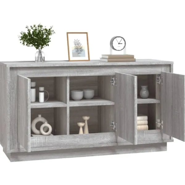 vidaXL Sideboards>Byrå grå sonoma 102x35x55 cm konstruerat trä