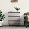 vidaXL Byråer>Byrå grå sonoma 60x35x70 cm konstruerat trä
