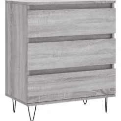 vidaXL Byråer>Byrå grå sonoma 60x35x70 cm konstruerat trä