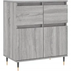 vidaXL Byråer>Byrå grå sonoma 60x35x70 cm konstruerat trä