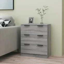 vidaXL Byråer>Byrå grå sonoma 60x30x70 cm konstruerat trä