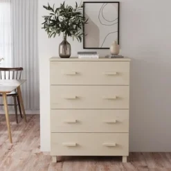 vidaXL Byråer>Byrå HAMAR honungsbrun 79x40x103,5 cm massiv furu