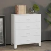 vidaXL Byråer>Byrå industriell vit 78x40x93 cm metall