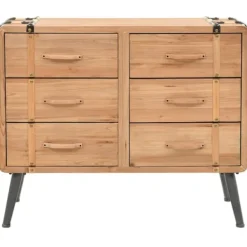 vidaXL Byråer>Byrå massivt granträ 91x35x73 cm