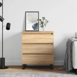 vidaXL Byråer>Byrå sonoma-ek 60x35x70 cm konstruerat trä