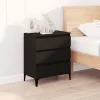 vidaXL Byråer>Byrå svart 60x35x70 cm konstruerat trä