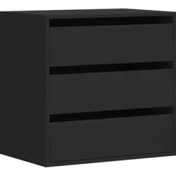 vidaXL Byråer>Byrå svart 60x41x58 cm konstruerat trä