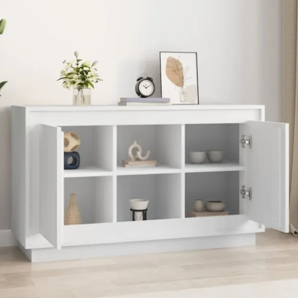 vidaXL Sideboards>Byrå vit 102x35x60 cm konstruerat trä