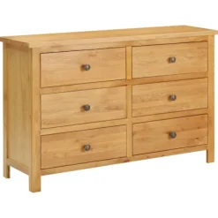vidaXL Byråer>Byrå 105x33,5x73 cm massiv ek