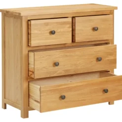 vidaXL Byråer>Byrå 80x35x75 cm massiv ek