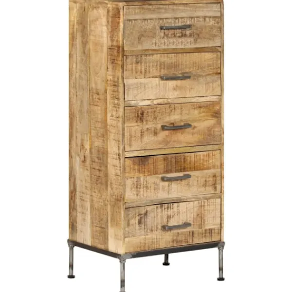 vidaXL Byråer>Byrå 45x35x106 cm massivt mangoträ
