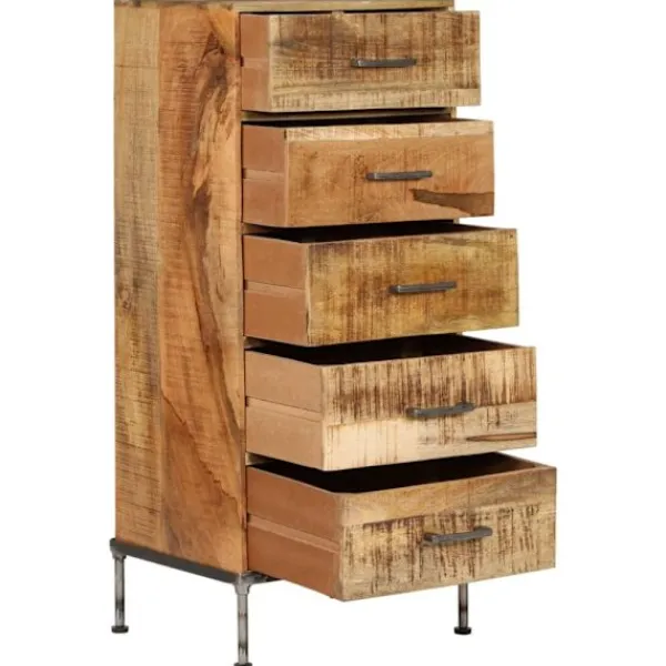 vidaXL Byråer>Byrå 45x35x106 cm massivt mangoträ