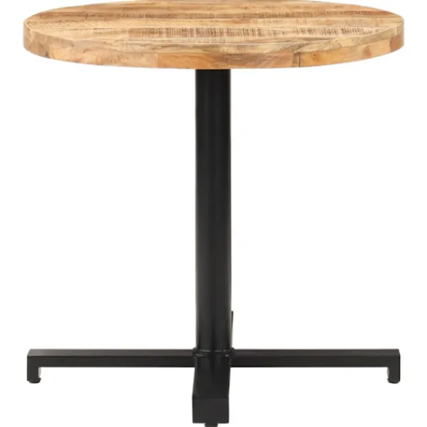 vidaXL Matbord>Cafébord runt Ø80x75 cm grovt mangoträ