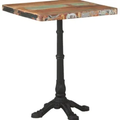vidaXL Småbord>Cafébord 60x60x76 cm massivt återvunnet trä