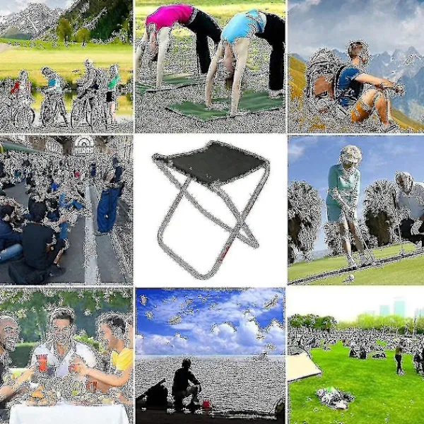 Pallar>Camping Fällbar Pall Mini Utomhus Hopfällbar Stol Sits