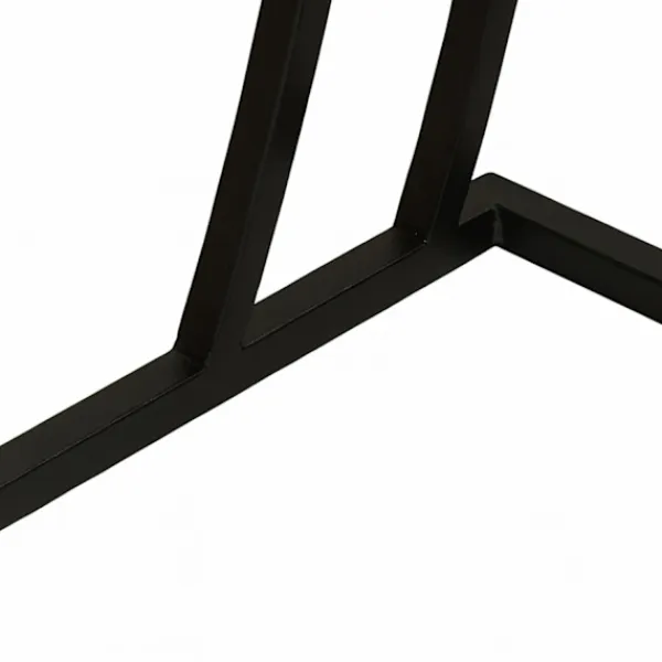 Northix Småbord>C-format sidobord med låda – Trä och metall