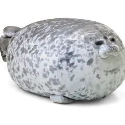 Sittpuffar>Chubby Blob Seal Kudde, stoppad bomull plysch djurleksak Söt Ocean Medium (17,6 tum)