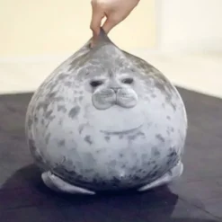 Sittpuffar>Chubby Blob Seal Kudde, stoppad bomull plysch djurleksak Söt Ocean Medium (17,6 tum)