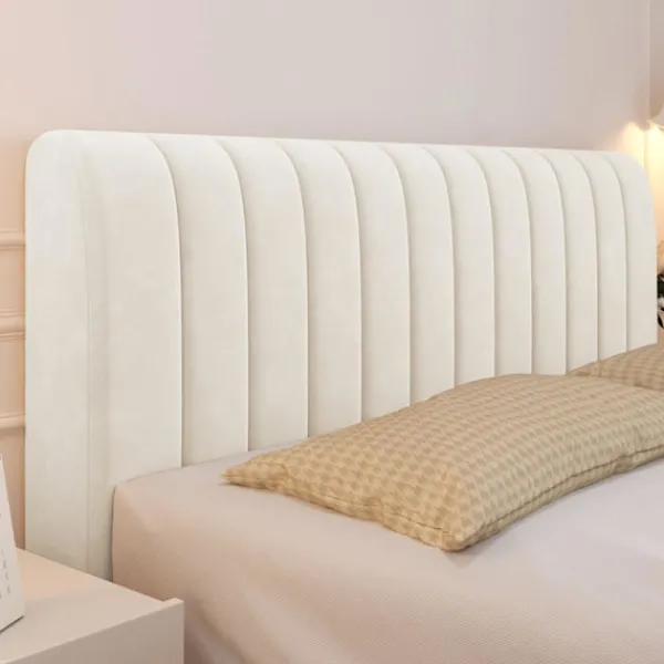 Sängar>(160cm, Beige) Stretch Sänggavelöverdrag, Nordiskt Enfärgat Sänggavel Skydd, Sänggavel Överdrag, Sänggavelöverdrag för Enkel Dubbel King Size