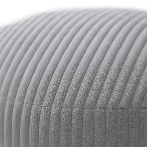 Northix Sittpuffar>Corduroy Puff – Rund Golvkudde, Mjuk & Mångsidig