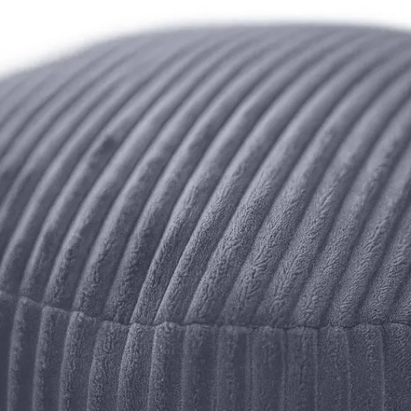Northix Sittpuffar>Corduroy Puff – Rund Golvkudde, Mjuk & Mångsidig