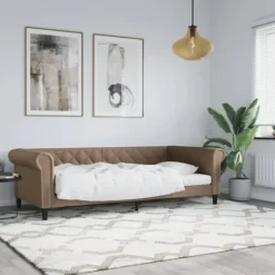 vidaXL Soffor>Dagbädd cappuccino 80x200 cm konstläder