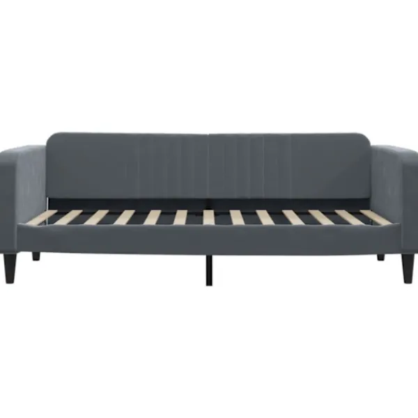 vidaXL Soffor>Dagbädd mörkgrå 100x200 cm sammet