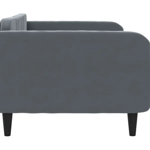 vidaXL Soffor>Dagbädd mörkgrå 100x200 cm sammet