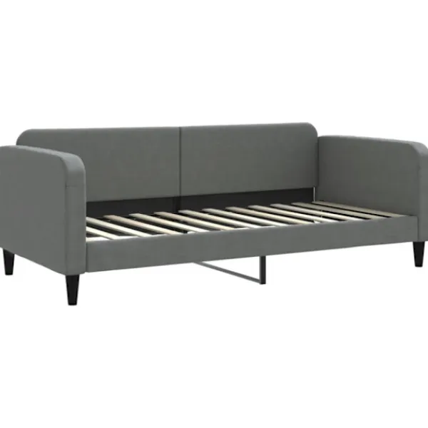 vidaXL Soffor>Dagbädd mörkgrå 90x200 cm tyg