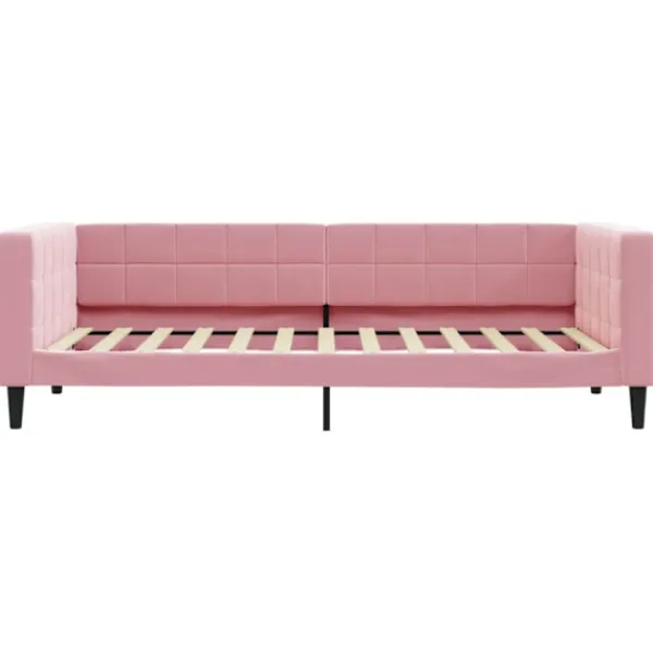 vidaXL Soffor>Dagbädd rosa 100x200 cm sammet