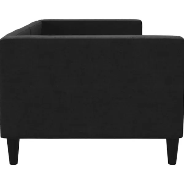vidaXL Soffor>Dagbädd svart 80x200 cm tyg