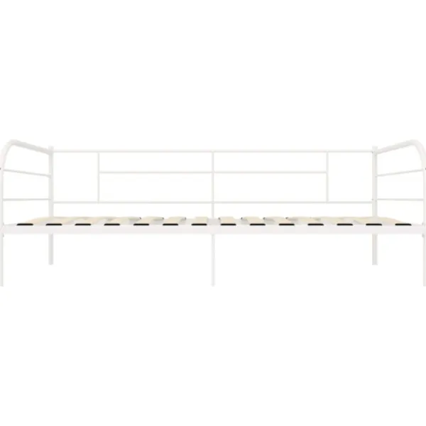 vidaXL Soffor>Dagbädd utan madrass vit metall 90x200 cm