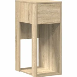 vidaXL Småbord>Datorstativ med låda sonoma-ek 30x44x74 cm