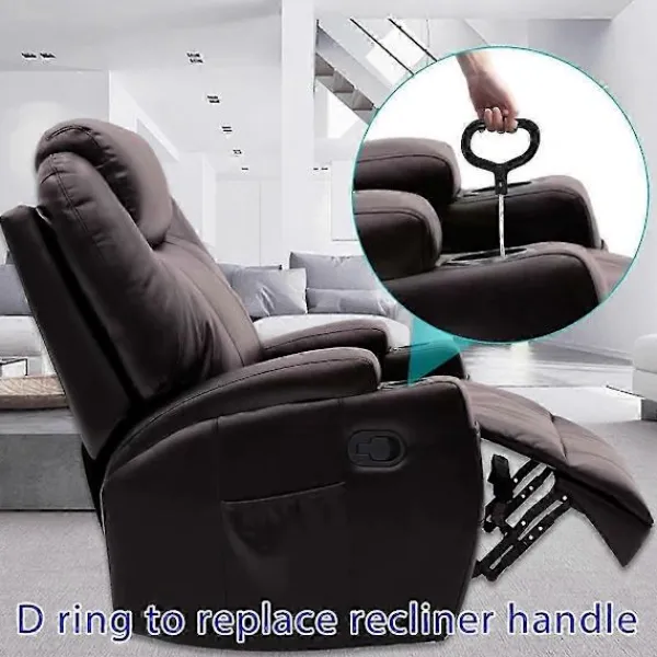 Fåtöljer>D-ring Ersättningshandtag för Fåtölj, för Lazyboy Handtagskabel, Utlösningskabel Soffa Fåtölj Ersättningsdelar, 2-pack